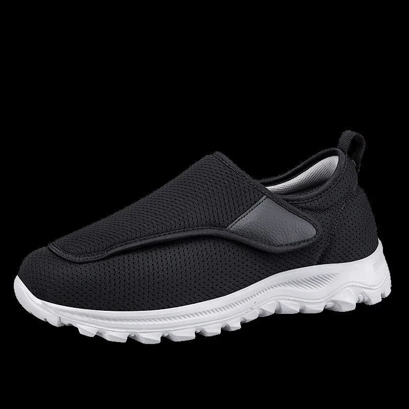 XIHAHA Couple Sneaker Extra Wide Men Women Diabetic Shoes Adjustable Walking Shoe for Elderly Orthopedics Wide Feet Swollen