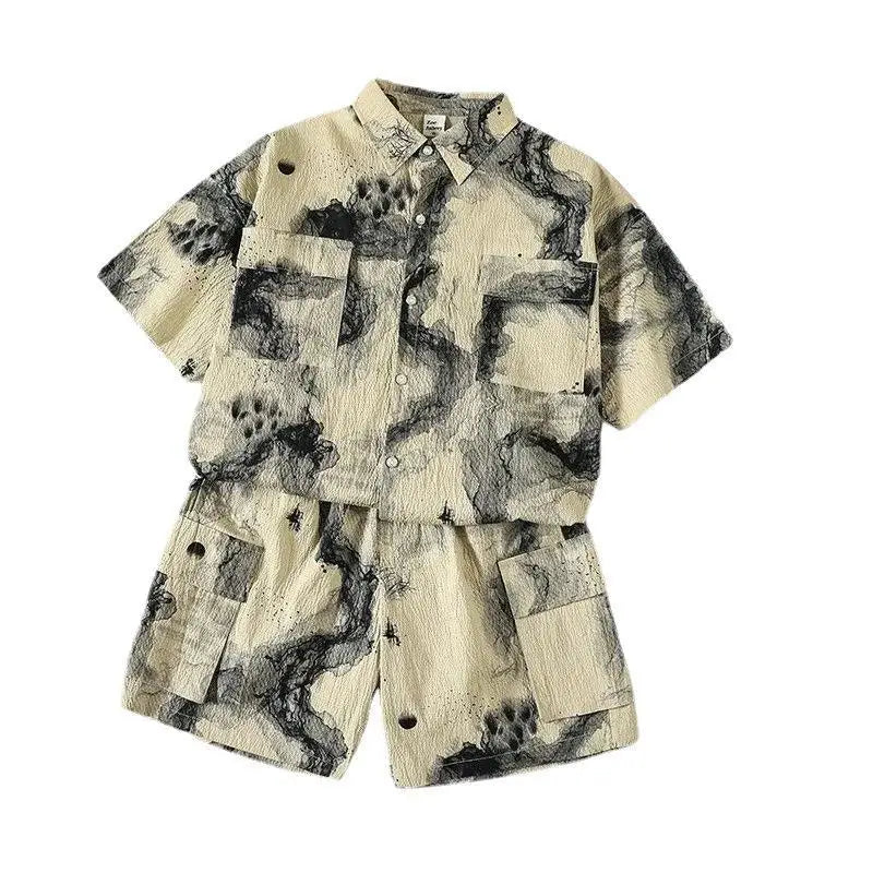 Kids Clothes Set Boys High Quality Fashion New 2023 Cool Boy Sets Spring & Autumn Linen Sets Three Quarter Jackets