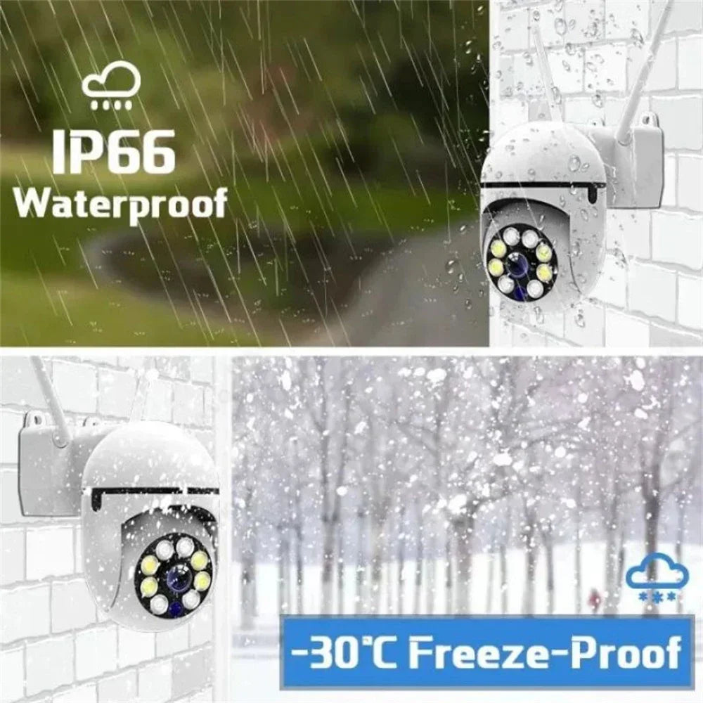 8MP Wifi Surveillance Camera PTZ Wireless IP Camera 8X Zoom AI Human Tracking Two-way Audio Color Night Vision Security Cam CCTV