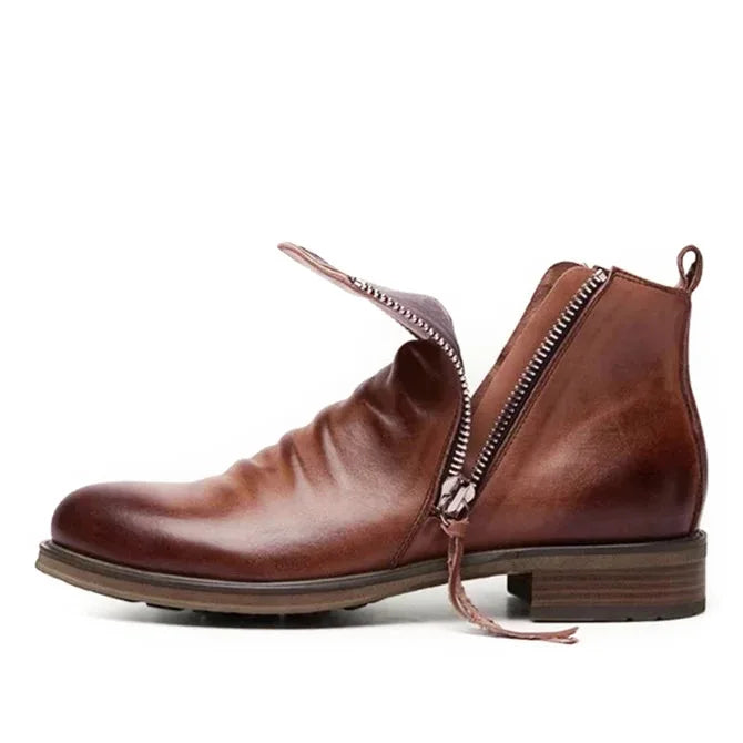 2022 Boots for Men Comfortable Retro Ankle Boots Non-Slip Leather Men's Shoes Cowboy Boots Mens Shoes Sneakers