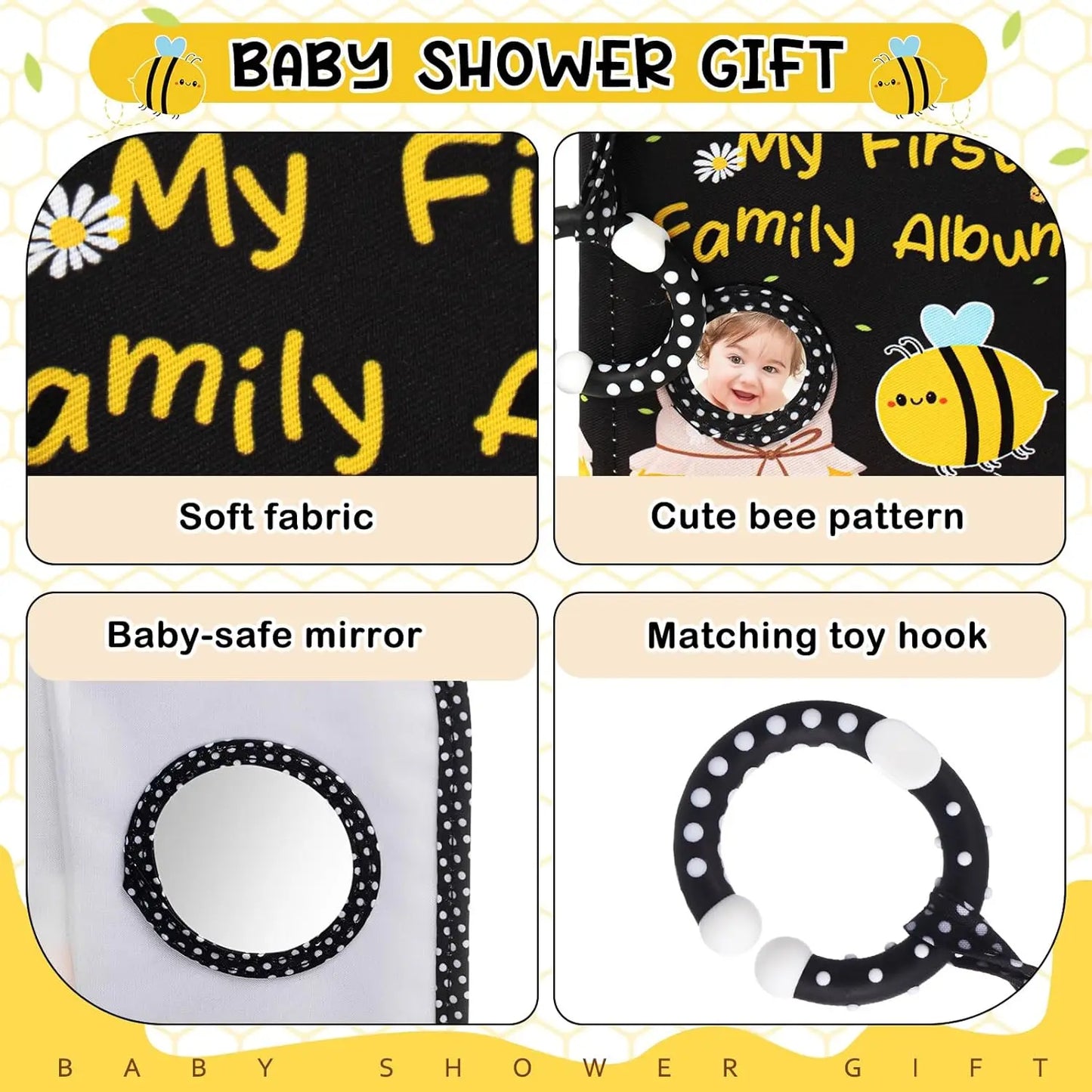 Baby Photo Album My First Photo Book Growth Babies Albums DIY Photography Album Gift for Newborn Toddler Kids Baby Shower