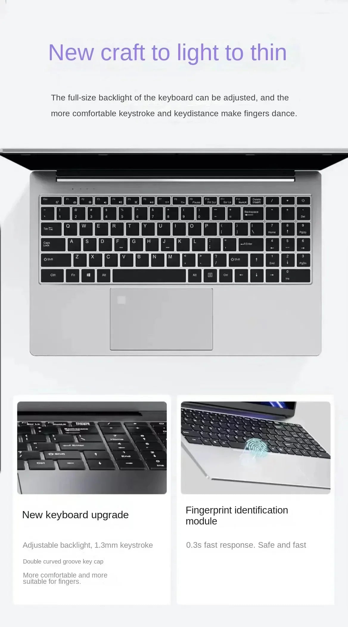 15.6'' Ultra-Thin Gaming Laptop Intel 12th N95 32GB RAM NVMe PCIE SSD GTX 1060 6G Cooler Design IPS Windows 11 Pro 24h Shipping
