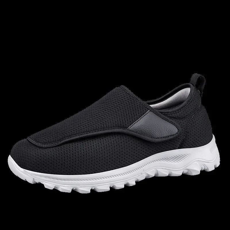 XIHAHA Couple Sneaker Extra Wide Men Women Diabetic Shoes Adjustable Walking Shoe for Elderly Orthopedics Wide Feet Swollen