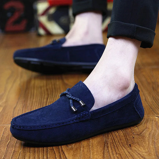 2025 Men Casual Shoes Fashion Men Shoes Breathable Men Loafers Moccasins Slip on Men's Flats Male Driving Shoes