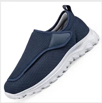 XIHAHA Couple Sneaker Extra Wide Men Women Diabetic Shoes Adjustable Walking Shoe for Elderly Orthopedics Wide Feet Swollen