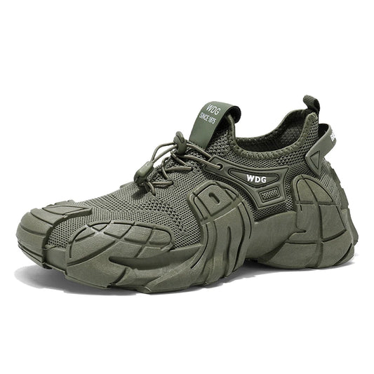 Men's casual sports shoes fashion new large size thick soled sneakers men's shoes breathable increase punk shoes men's loafers