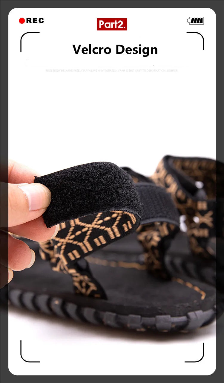 Men Fashion Sandals Simple Casual Summer Shoes Comfortable Sneakers Outdoor Beach Vacation Sandals Male Water Shoes