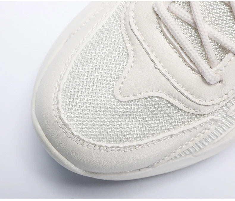 Summer Mesh Sneakers Men's Comfortable Breathable Platform Shoes 2023 Trendy Tennis Shoes Korean Version All-match Casual Shoes