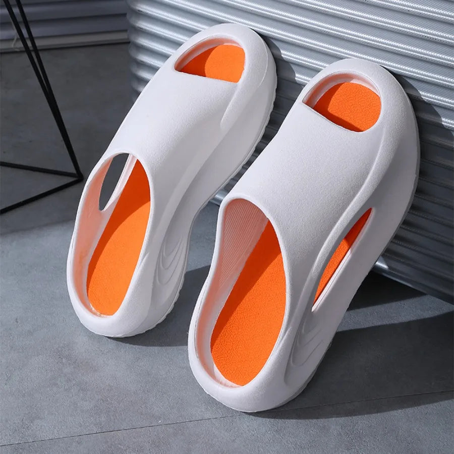 Men's Slippers Summer Outwear 2024 New Indoor Home Couple Anti slip Space Feeling Sports Slippers Men's