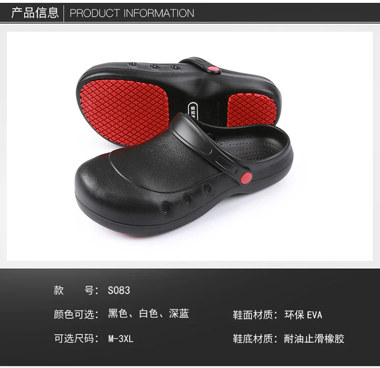 Jumpmore Chef Kitchen Shoes Hospital Doctor Nurse Special Shoes Factory Steel Toe Work Shoes Size 36-47
