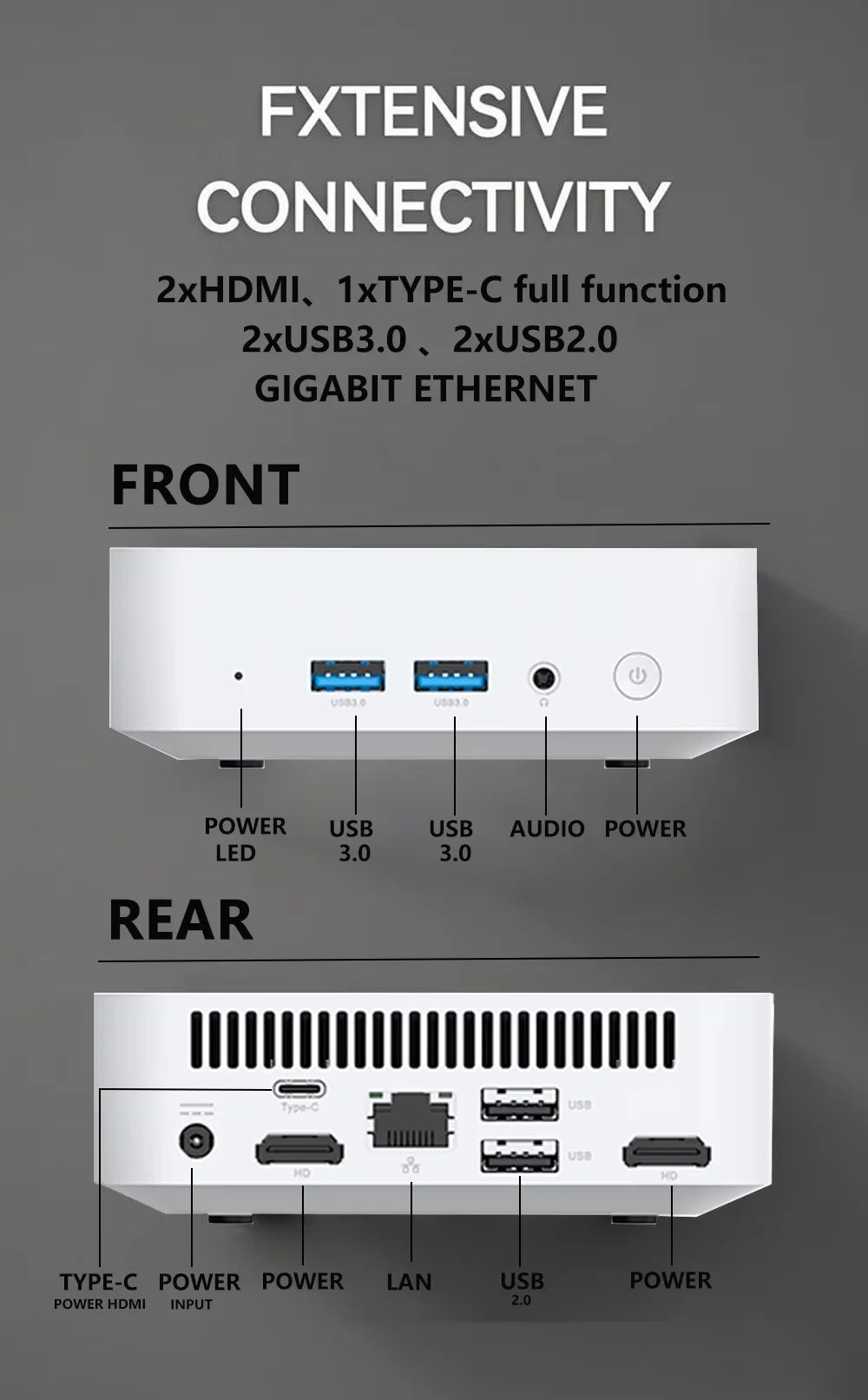 2025 Brand-new MINI PC Windows 10 Intel Core i7 8500Y Mini PC 12GB RAM 1TB SSD Mini Computer WIFI 6 BT4.2 4K HD Mini Gaming Pc