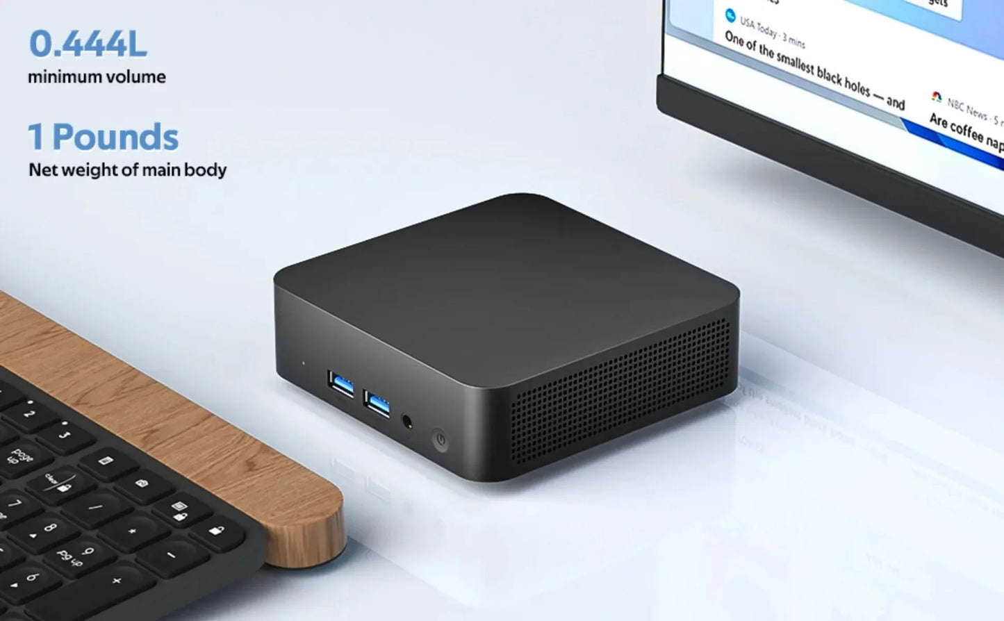 2025  NEW Portable Mini PC Windows 11 Core i9 8950HK Family Computer Dual WIFI 6 BT5.2 4K HD Mini Gaming Pc Desktop
