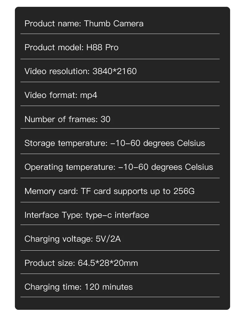 Pocket POV 4K Camera 1080P Mini WiFi Wireless Bodycam Magnetic Mount Vlog Video Recorder Action Motorcycle Helmet Sports Cam