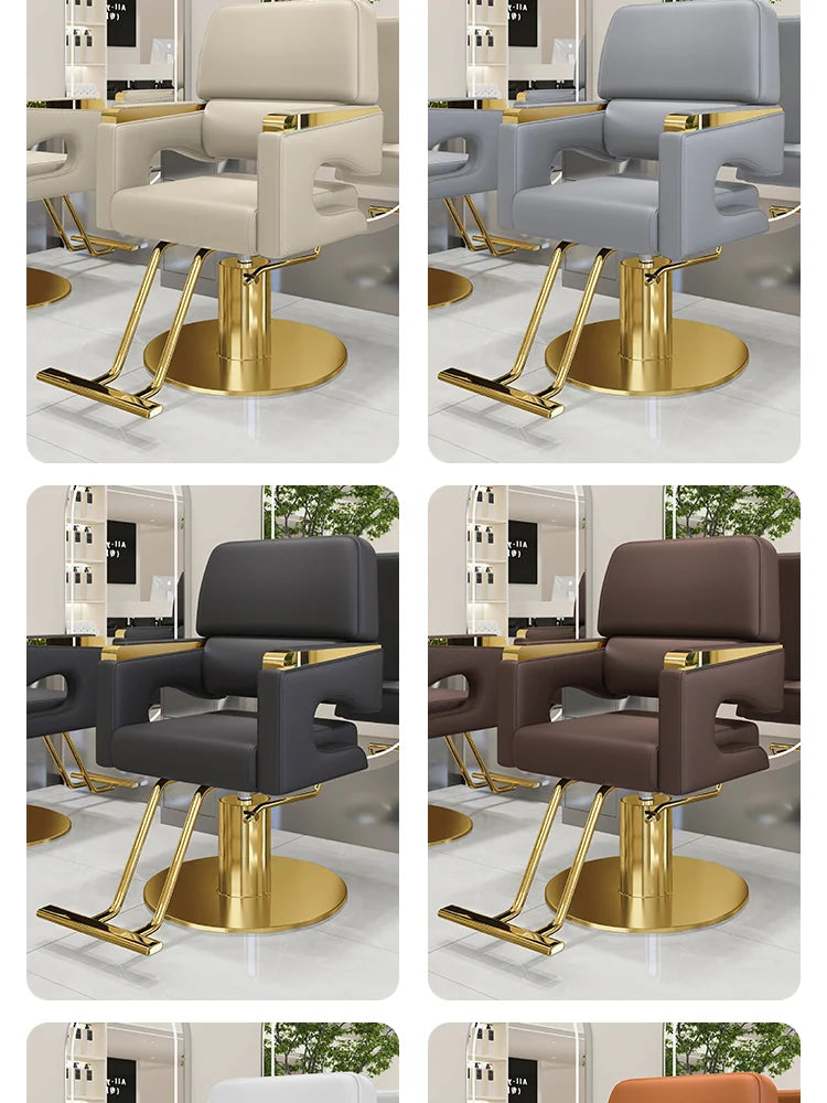Modern Nordic Barber Chair Comfortable Luxury Salon Ergonomic Hairdresser Chair Beauty Personalized Kapperstoel Hair Furniture