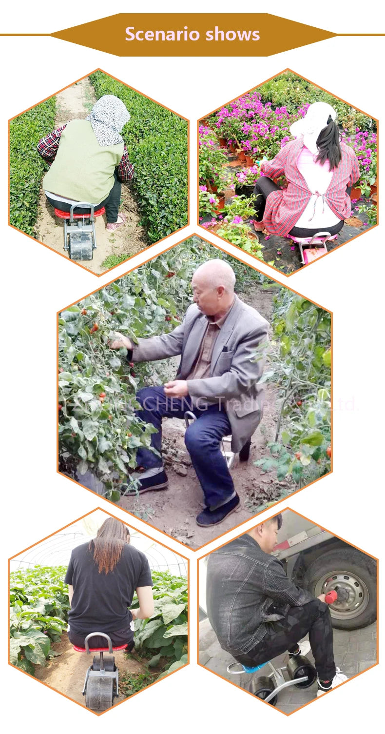 360 Degree Rotating Agricultural Chair / Garden Farming Tools Greenhouse lazy bench vegetable and fruit picking tools work bench