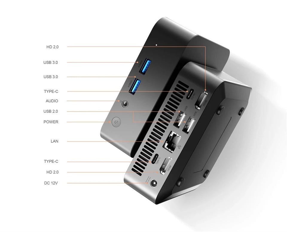 2025 Intel Core i9 8950HK N5095A Mini PC Computer Windows 11 16GB 1TB 2TB 4K Gaming Computer WiFi6 USB Portable Mini Desktop PC