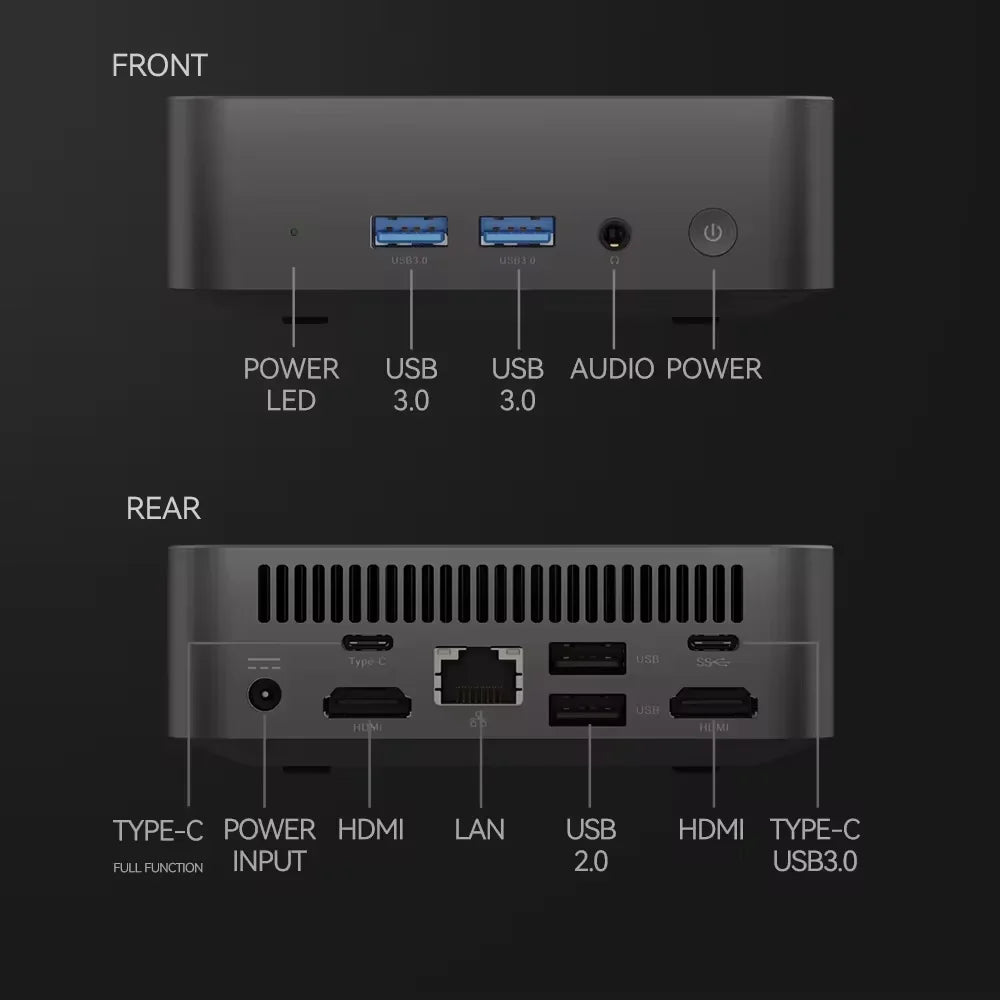 2025  NEW Portable Mini PC Windows 11 Core i9 8950HK Family Computer Dual WIFI 6 BT5.2 4K HD Mini Gaming Pc Desktop