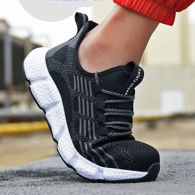 New Work Sneakers Men Indestructible Shoes Work Safety Shoes With Steel Toe Cap Puncture-Proof Male Security Protective Shoes 46