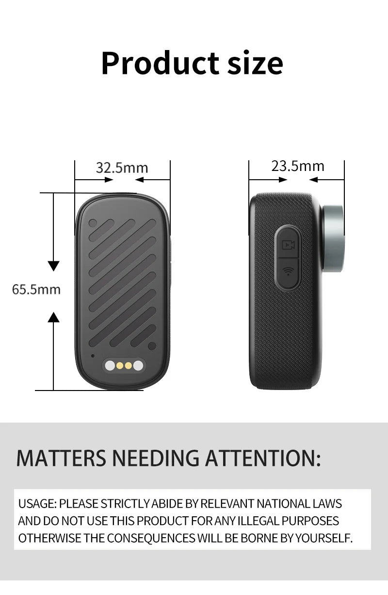4K Thumb Camera IP68 Waterproof And Dustproof for Outdoor Cycling Outdoor Riding Camera