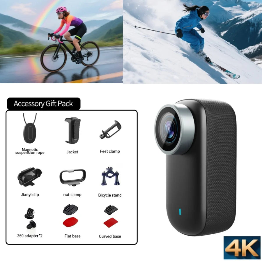 4K Thumb Camera IP68 Waterproof And Dustproof for Outdoor Cycling Outdoor Riding Camera