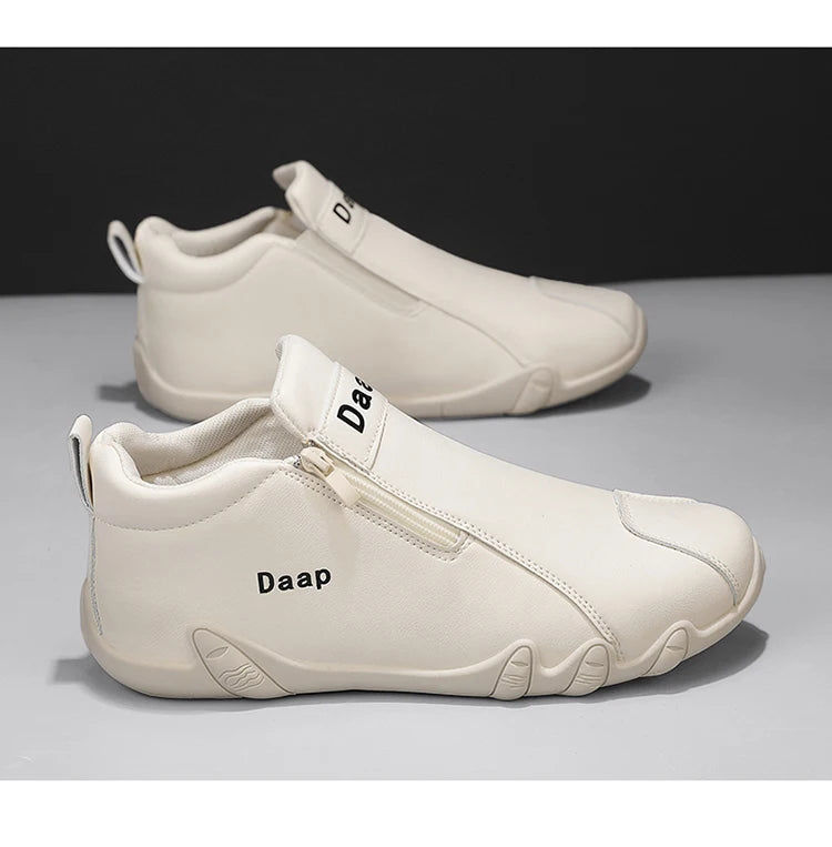 2024 Spring New Men's Casual Leather Shoe Cover Foot Lefu Shoes Flat Soft High Quality Slip-on Loafers
