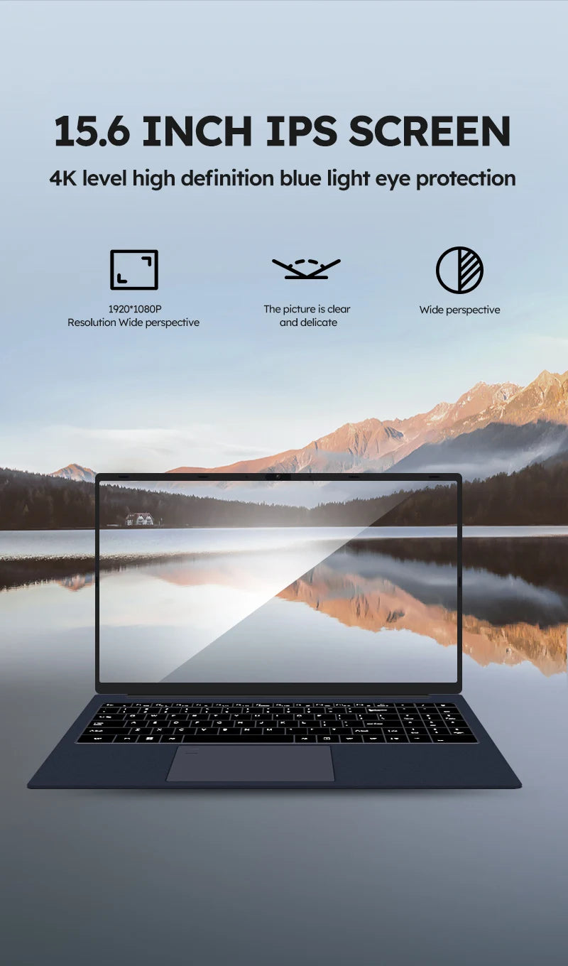 ORANGO 15.6" Gaming Laptop Windows 11 Pro AMD A4-7210U MX350 Discrete Graphics 16GB 512GB IPS Screen Notebook Computer  PC Gamer