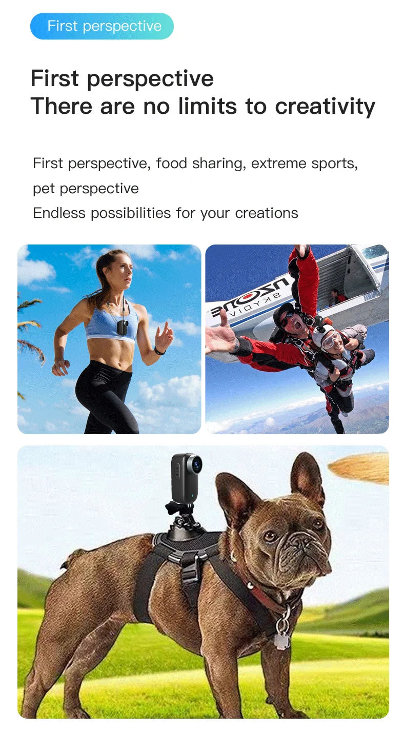 WiFi 4K Mini Thumb Camera Bodycam Action Bike Cam Motorcycle Sport Cam Body Action Sports DV Camcorder 30M Waterproof Optional