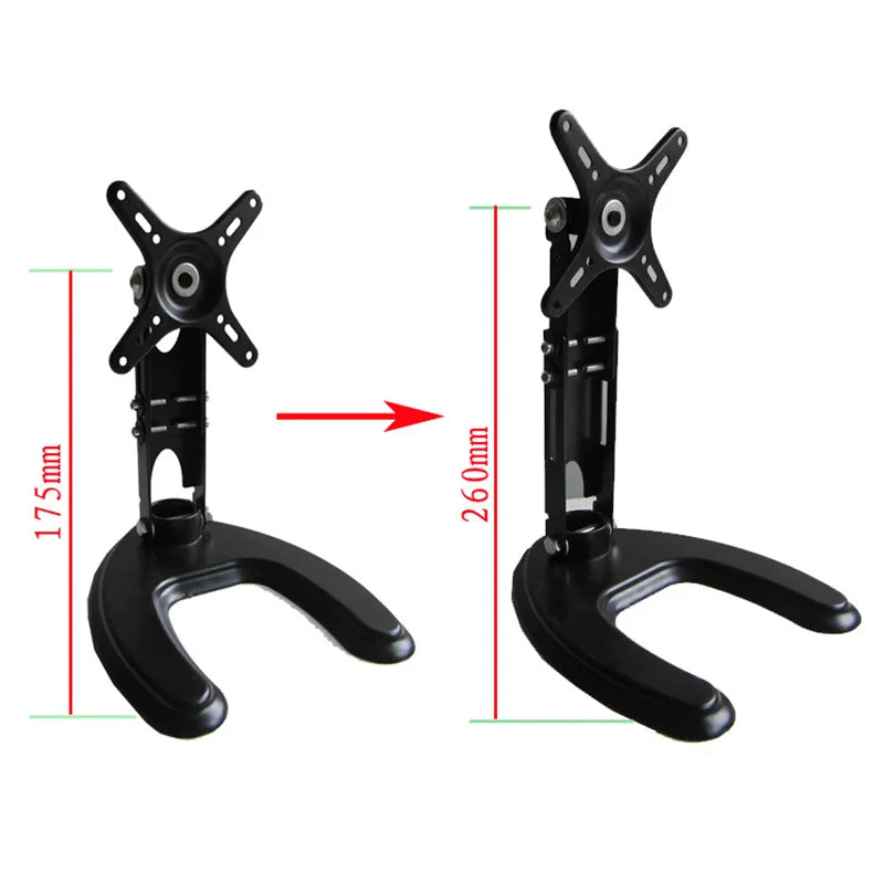 Portable Monitor Stand 14-29 inch Universal Rotating Foldable Desktop PC Display Base Bracket Adjustable Monitor Holder Support