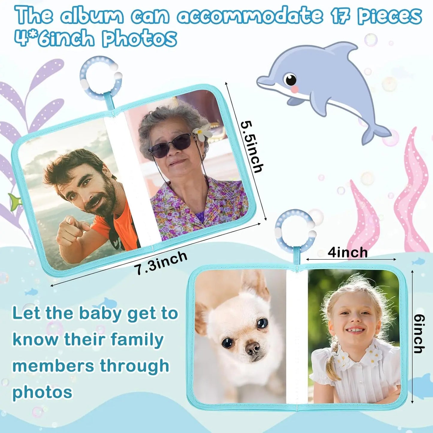 Baby Photo Album My First Photo Book Growth Babies Albums DIY Photography Album Gift for Newborn Toddler Kids Baby Shower