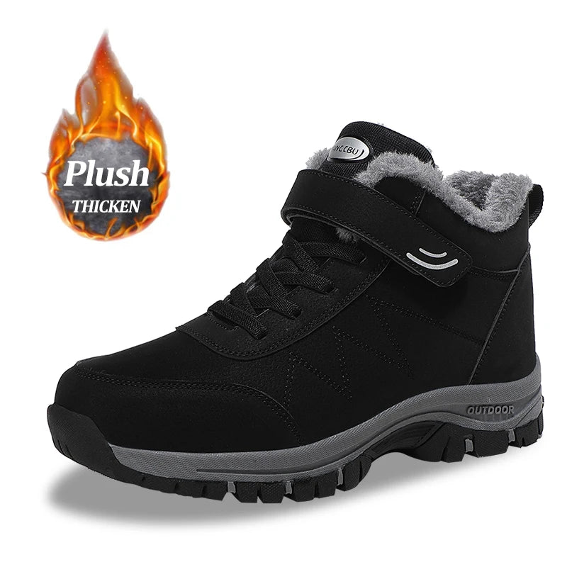 2023 Waterproof Boots Men's Women Slip On Winter Shoes For Men  Ankle Boots Winter Boots Male Snow Botines Hiking Boots Feminina