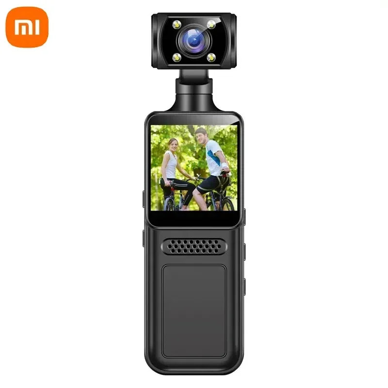 Xiaomi 8K HD Handheld Pocket Camera 180 ° Rotating Mini Portable Camera Wearable Night Vision Outdoor Sports Camera 2025 New