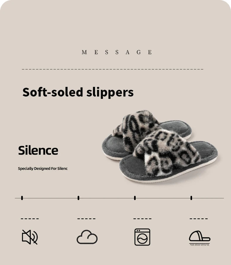 Men's Leopard Print Slide Slippers - Breathable Open-Toe House Shoes with Non-Slip Soft Sole, Comfortable Unisex Indoor/Outdoor