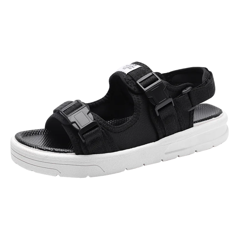 2024 Summer Men's Sandals Comfortable and Lightweight Hook Loop Men Roman Shoes Outdoor Non-Slip Beach Sandals Flip Flop Sandals