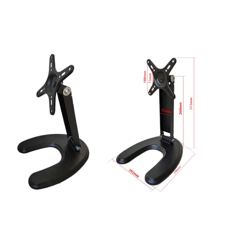 Portable Monitor Stand 14-29 inch Universal Rotating Foldable Desktop PC Display Base Bracket Adjustable Monitor Holder Support