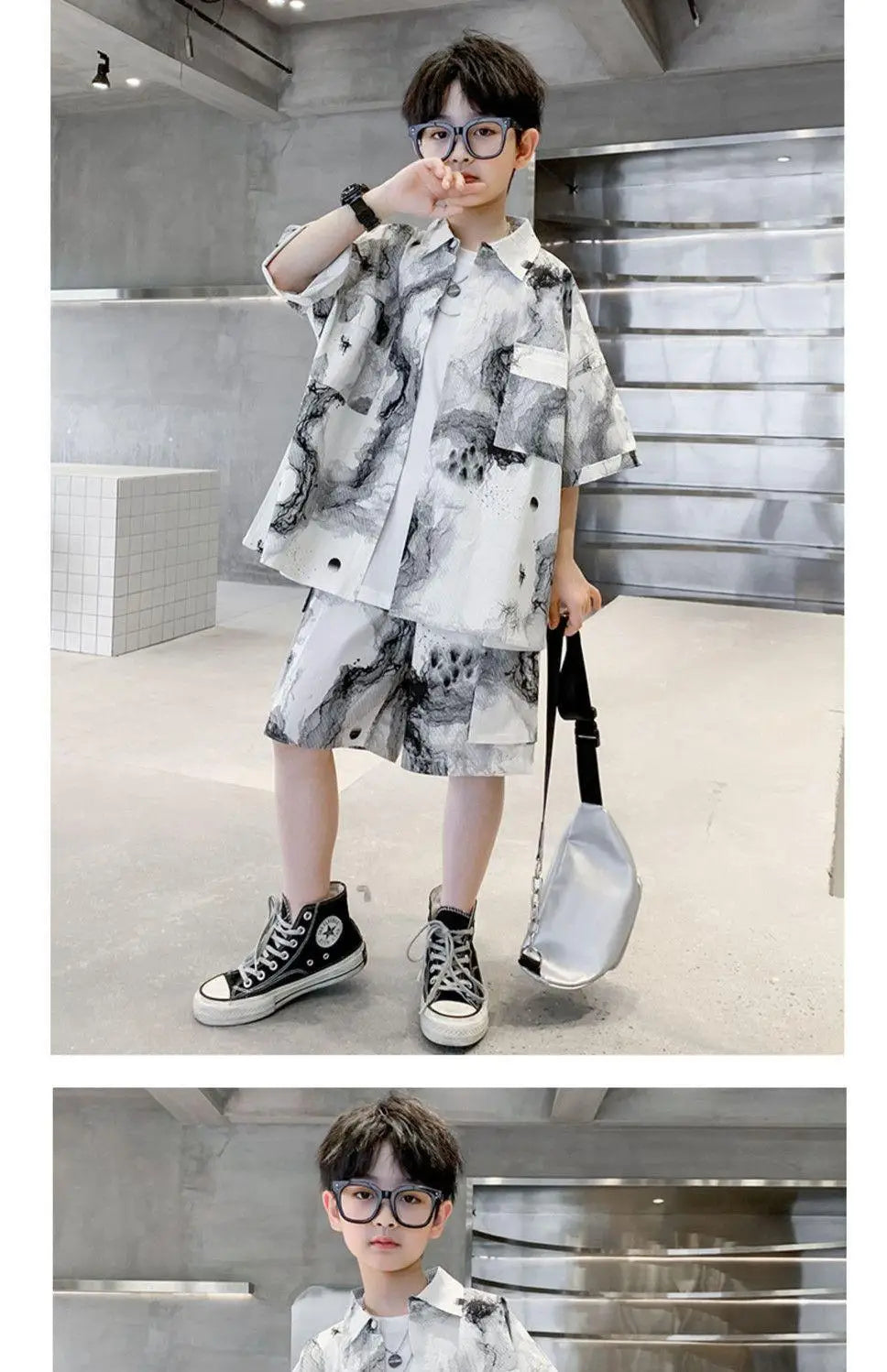 Kids Clothes Set Boys High Quality Fashion New 2023 Cool Boy Sets Spring & Autumn Linen Sets Three Quarter Jackets