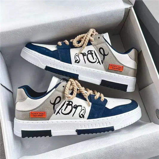 Fashion Designer Shoes Men Casual Platform Sneakes Lace Up Trainers Student Sneakes Mens Vulcanized Shoes Zapatillas Hombre