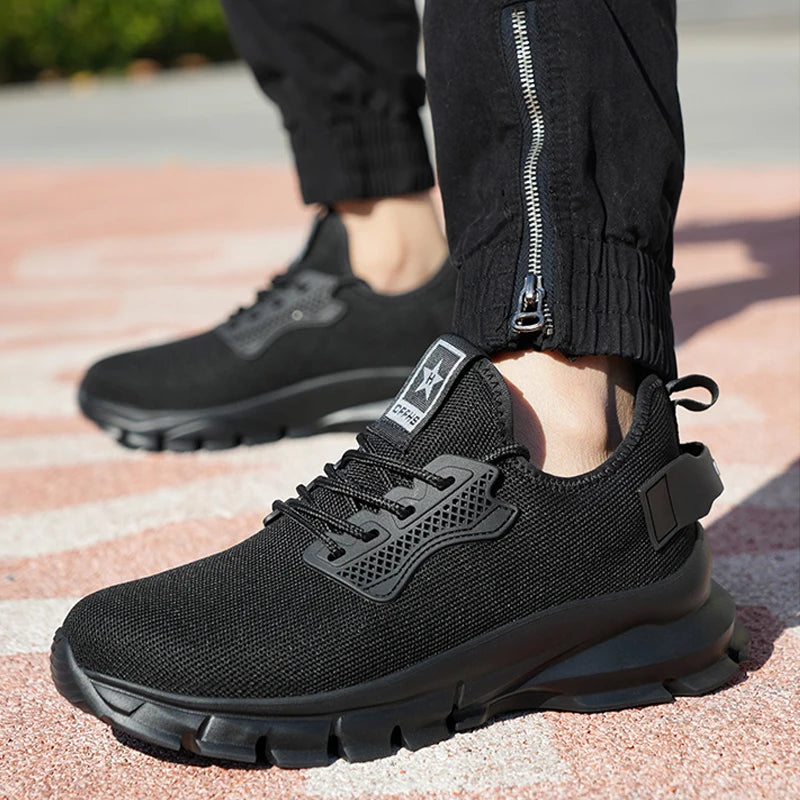 2025 Lightweight Men Safety Shoes Steel Toe Cap work Sneakers Men Protective Shoes Anti-smash Anti-puncture Indestructible Shoes