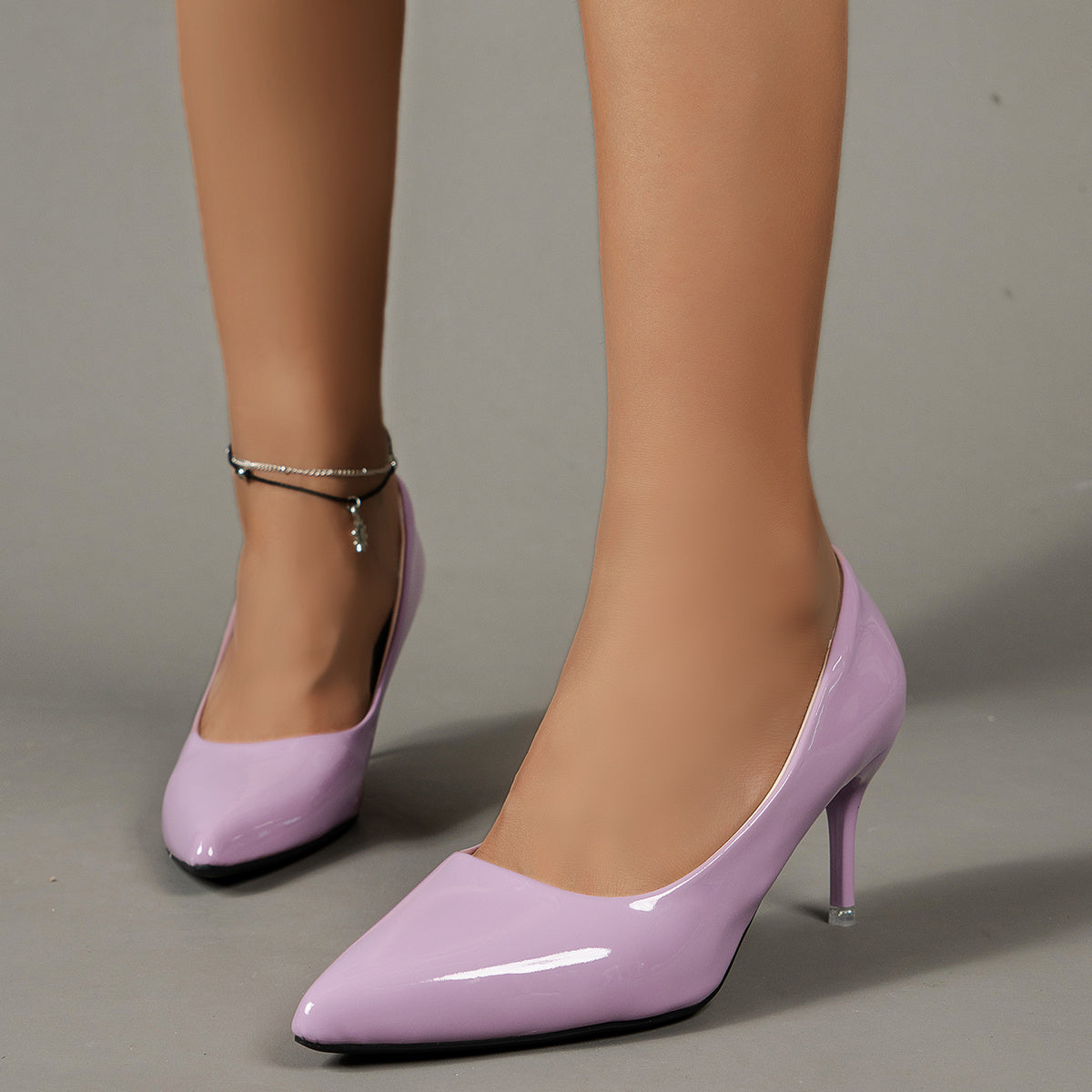 Elegant Pointed Toe Lightweight Solid Color Stiletto Heels - Women's Dress Pumps for Work