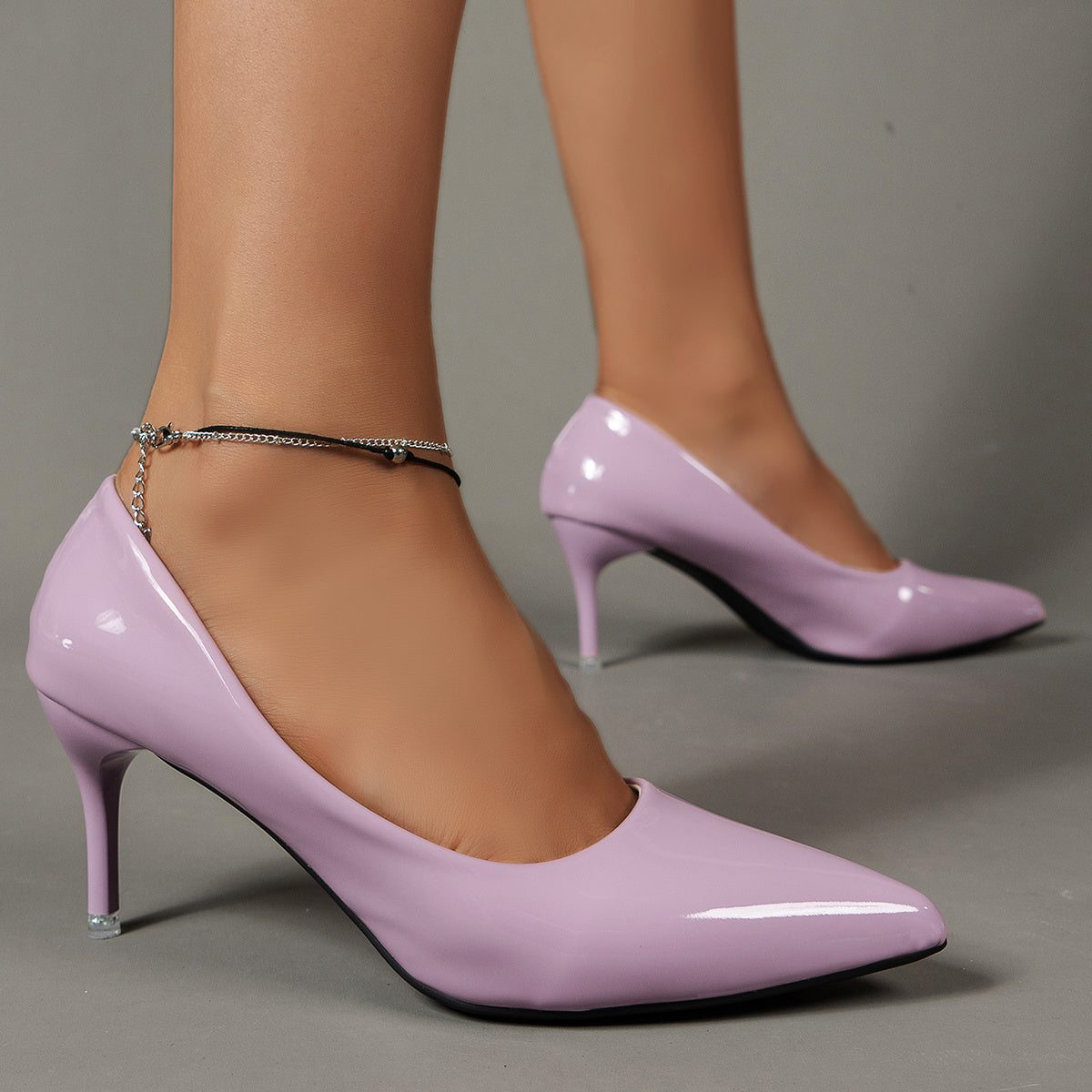 Elegant Pointed Toe Lightweight Solid Color Stiletto Heels - Women's Dress Pumps for Work